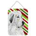 Great Pyrenees Candy Cane Christmas Wall or Door Hanging Prints