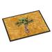 Palm Tree on Gold Door Mat