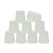 Aspen Creative 32719-9 Small Hardback Empire Shape Chandelier Clip-On Lamp Shade Set (9 Pack) Transitional Design in White 4 bottom width (3 x 4 x 4 )