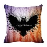 PHFZK Animal Pillow Case Halloween Owl Night Owl Pillowcase Throw Pillow Cushion Cover Two Sides Size 20x20 inches