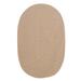 Colonial Mills 7 x 9 Beige Reversible Oval Throw Rug