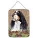 Carolines Treasures SC9048DS1216 Springer Spaniel Faux Burlap and Pine cones Wall or Door Hanging Prints 12x16