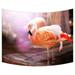 ZKGK Flamingo Tapestry Wall Hanging Wall Decor Art for Living Room Bedroom Dorm Cotton Linen Decoration 80x60 Inches
