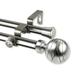 Rod Desyne Arman 13 by 16 Double Curtain Rod Extends - Satin Nickel