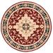 SAFAVIEH Heritage Cromwell Traditional Wool Area Rug Red/Black 6 x 6 Round