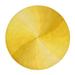 EORC Yellow Hand-Tufted Wool Contemporary Swirl Rug 6 Round