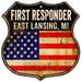 EAST LANSING MI First Responder USA 12x12 Metal Sign Fire Police 211110022786