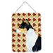 Carolines Treasures SS4342DS1216 Basenji Fall Leaves Portrait Wall or Door Hanging Prints 12x16 multicolor