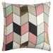 Rachel Kate By Rizzy Home Decorative Poly Filled Throw Pillow Geometric 20 X20 Pink