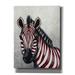 Epic Graffiti Zebra Red Love Hearts by Fab Funky Canvas Wall Art 12 x16