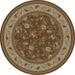 Concord Global Ankara Floral Garden - Brown - 5 ft. 3 in. Round