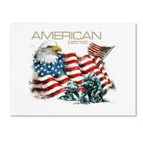 Trademark Fine Art American Patriot Canvas Art by The Macneil Studio