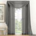 Qutain Linen Solid Viole Sheer Curtain Window Panel Drapes Set of Two (2) 55 x 84 inch Many Colors