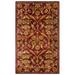 SAFAVIEH Antiquity Francine Floral Bordered Wool Area Rug Wine/Gold 3 x 5