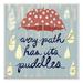 The Stupell Home Decor Collection Every Path Has Puddles Umbrella and Rain Wall Plaque Art