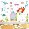 Mermaid Wall Stickers Girls Toddler Under The Sea Nursery Room Decor