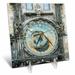 3dRose Europe Czech Republic Bohemia Prague Astronomical Clock. Desk Clock 6 by 6-inch