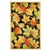 SAFAVIEH Chelsea Enric Floral Wool Area Rug Black 7 9 x 9 9