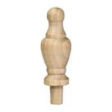 4 Pcs Wood Finial 2-7/8 tall x 15/16 wide w/ 3/8 tenonHeight includes tenon.