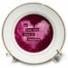 3dRose Be Your Own Kind of Beautiful Pink Hues Inspirational Heart Porcelain Plate 8-inch