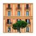 Trademark Fine Art Dolce Vita Rome 3 Orange Building Facade Canvas Art by Philippe Hugonnard