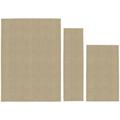 Garland Rug Town Square 3 Piece Skid Resistant Area Rug Set (5 x7 3 x4 24 x60 ) Tan