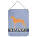 Carolines Treasures BB5492DS1216 Pharaoh Hound Welcome Wall or Door Hanging Prints 12x16 multicolor