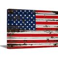 Awkward Styles USA Flag Wall Art USA Flag Canvas Wall Decor Patriotic Wall Decor for Living Room Office Restauran American Flag Canvas USA Wall Decoration