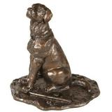 Sculpture Statue TRADITIONAL Fetching Lab Labrador Dog by Wothington Dog OK-1368