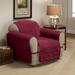 Innovative Textile Solutions 1-Piece Ultimate Faux Suede Chair Furniture Cover Slipcover Burgundy