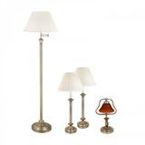 Table Lamp Antique Brass Traditional 4 piece Lamp Set | Renovator s Supply