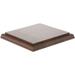 Plymor Solid Walnut Square Wood Display Base with Ogee Edge 6.875 W x 6.875 D x 0.75 H (Display Area: 5.875 )