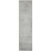 Unique Loom Sky Studio Solid Shag Rug Light Gray/Gray 2 7 x 10 Runner Solid Minimalist Perfect For Bathroom Hallway Mud Room Laundry Room