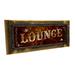 Framed Lounge 4 x12 Metal Sign Wall DÃ©cor for Home and Office