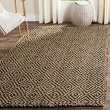 SAFAVIEH Natural Fiber Emory Geometric Jute Area Rug Natural/Black 10 x 14