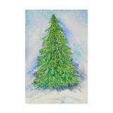 Trademark Fine Art Evergreen Tree Canvas Art by Joanne Porter