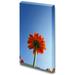 wall26 - Canvas Prints Wall Art - Bright Red Blooming Daisy Facing The Clear Blue Sky | Modern Wall Decor/Home Decoration Stretched Gallery Canvas Wrap Giclee Print. Ready to Hang - 12 x 18&quo