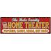 The HALE Family Home Theater Sign Gift 6x18 Metal Movies Decor 206180100338