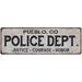 PUEBLO CO POLICE DEPT. Home Decor Metal Sign Gift 6x18 206180012257