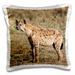 3dRose Africa Tanzania Serengeti. Spotted hyena Crocuta crocuta. - Pillow Case 16 by 16-inch