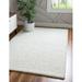 Unique Loom Solid Shag Rug Snow White 9 x 12 Rectangle Solid Modern Perfect For Living Room Bed Room Dining Room Office