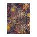 Trademark Fine Art Boulder Colorado City Map II Canvas Art by Michael Tompsett