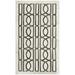 SAFAVIEH Studio Leather Sheeva Geometric Area Rug Ivory/Grey 4 x 6