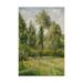 Trademark Fine Art Poplars Eragny Canvas Art by Camille Pissarro