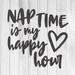 Nap time is my happy hour Rustic Farmhouse Style White Wood Sign Wall DÃ©cor Gift 8 x 8 Wood Sign B3-08080001078