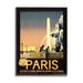 The Stupell Home Decor Collection Vintage Paris Fountain Poster Framed Giclee Texturized Art 11 x 1.5 x 14
