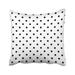 WOPOP Abstract Pattern With Black Polka Dots On White Baby Big Dark Dotted Grey Halloween Pillowcase Throw Pillow Cover 18x18 inches