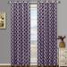 Pair Meridian Room Darkening Thermal-Insulated Grommet Window Curtain Panels ( Set of 2 ) - Purple - 104x84