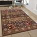 Allstar Rugs Brown and Beige Traditional Romanian Medallion Rectangular Area Rug with Rust Design - 7 5 x9 8