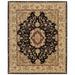 Nourison Nourison 2000 93 x 117 Wool Indoor Rug in Black Persian